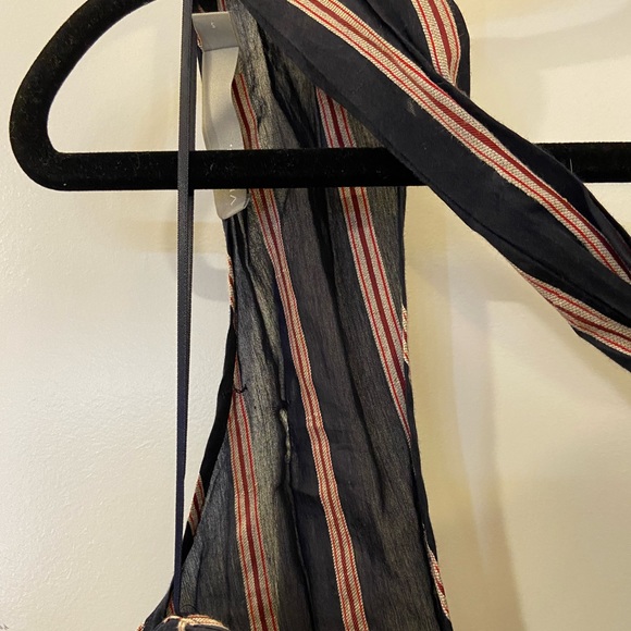 Vince textured stripe twist front halter dress - Picture 17 of 17